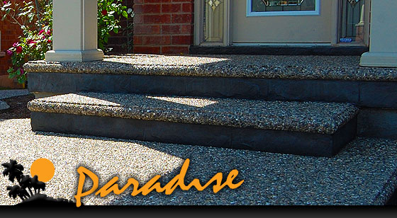 Paradise Contracting - exposed aggregate