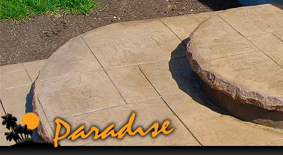 Paradise Contracting - stamped concrete